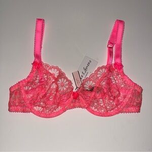 For Love & Lemons for Victoria’s Secret Exclusive Collaboration Lace Pink Bra M